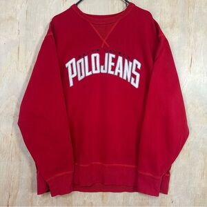 Vintage Polo Jeans Company Pullover Crewneck Sweatshirt Ralph Lauren Baggy XL